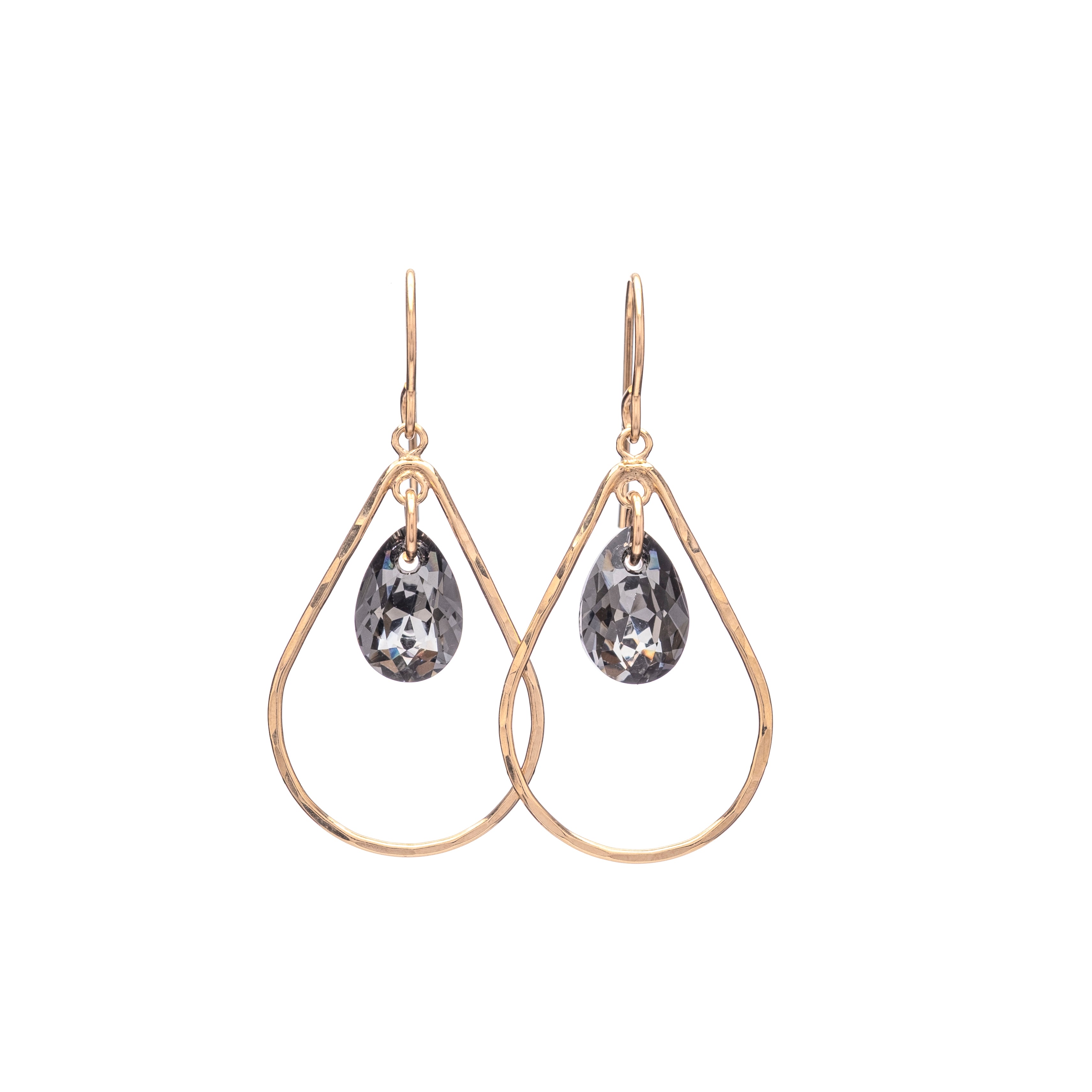 Teardrop with Crystal Drop Earring