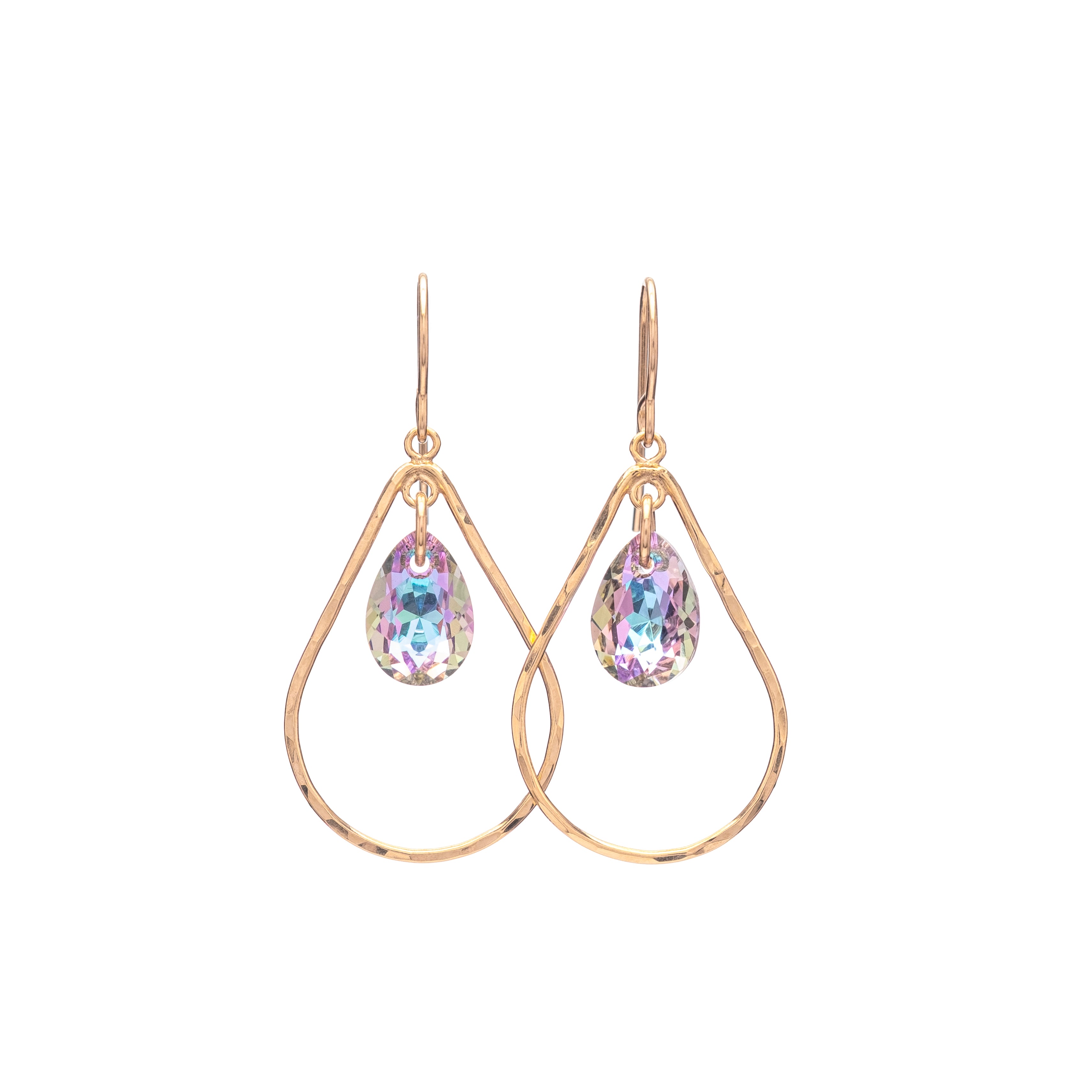 Teardrop with Crystal Drop Earring