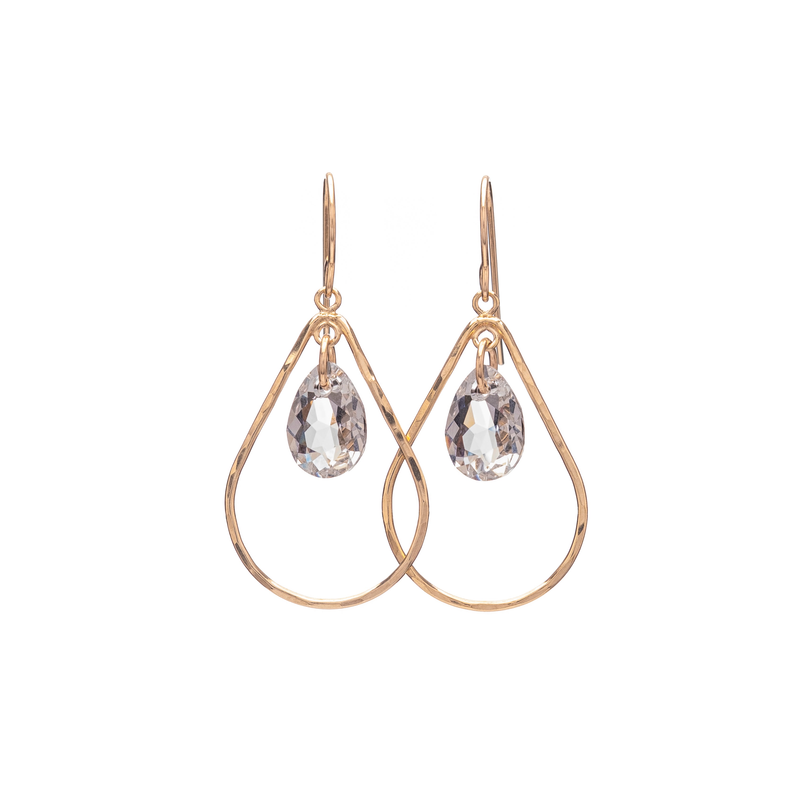 Teardrop with Crystal Drop Earring