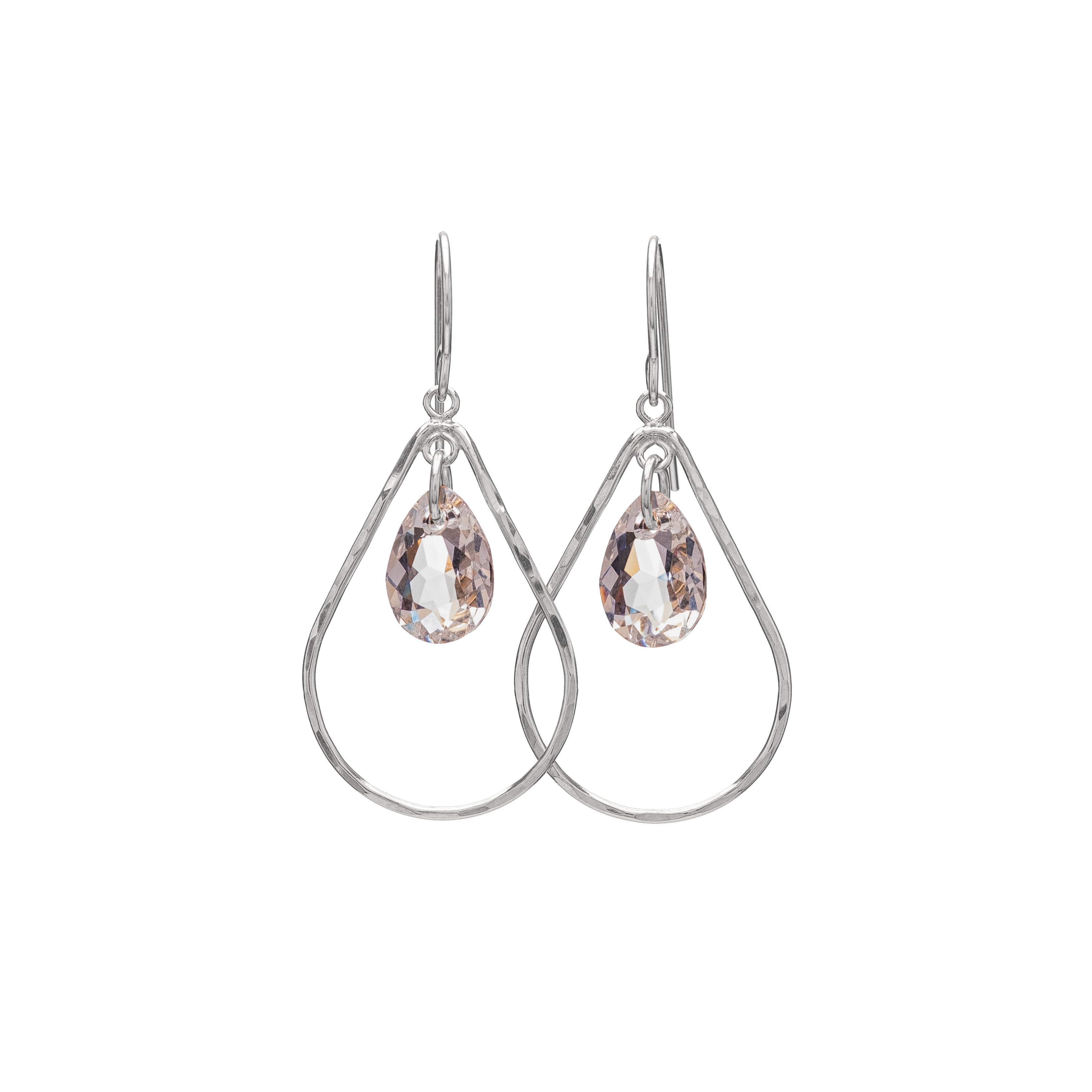 Teardrop with Crystal Drop Earring