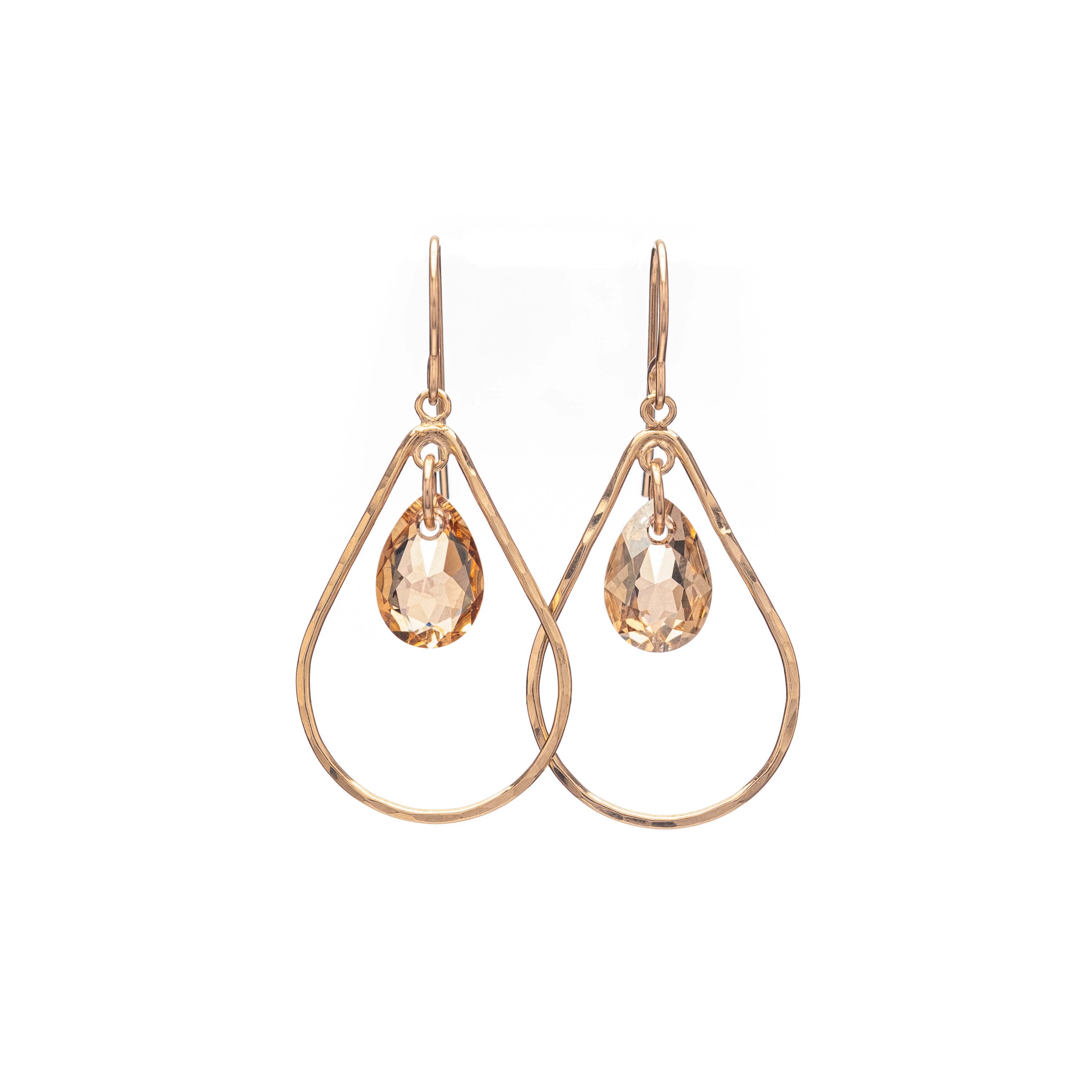 Teardrop with Crystal Drop Earring