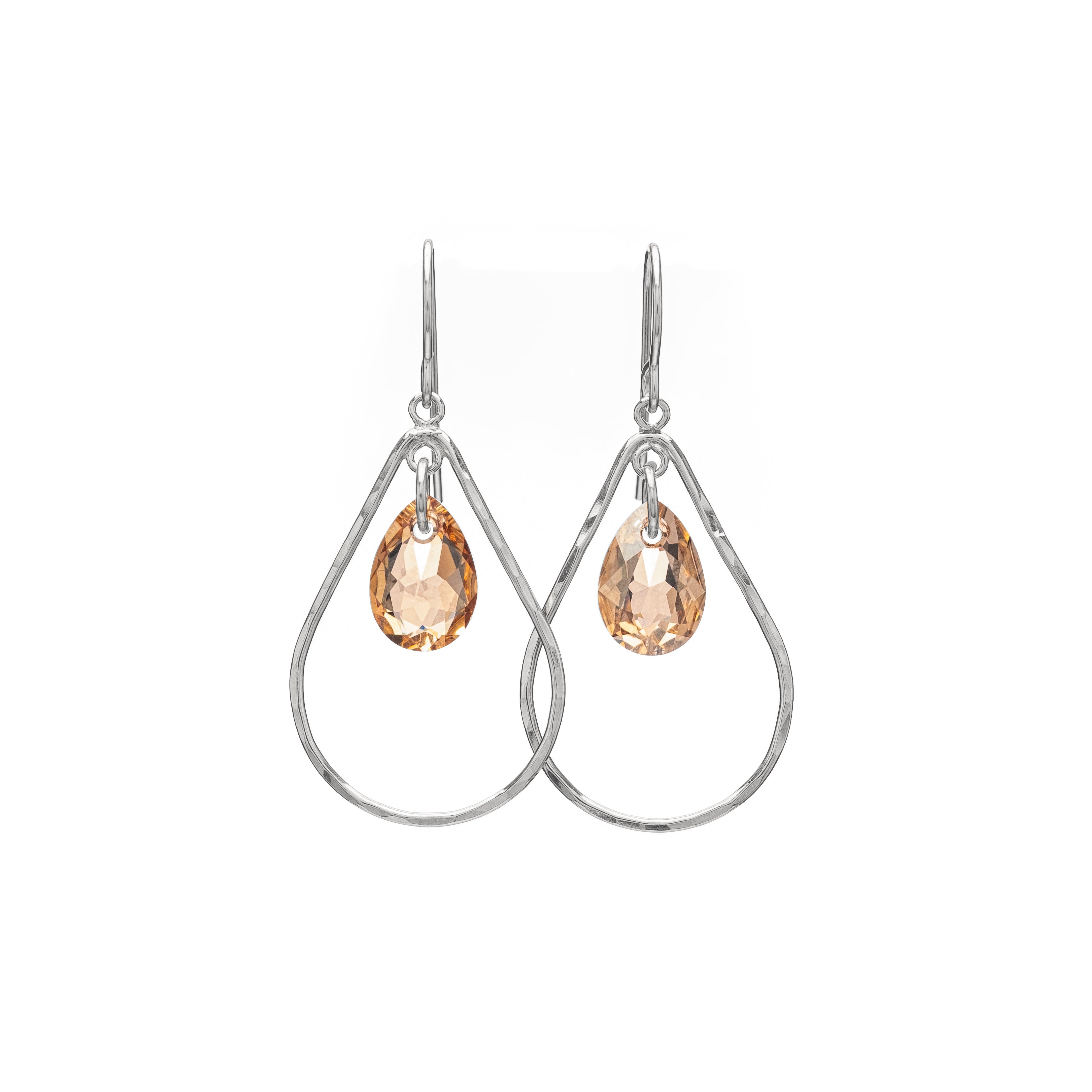 Teardrop with Crystal Drop Earring