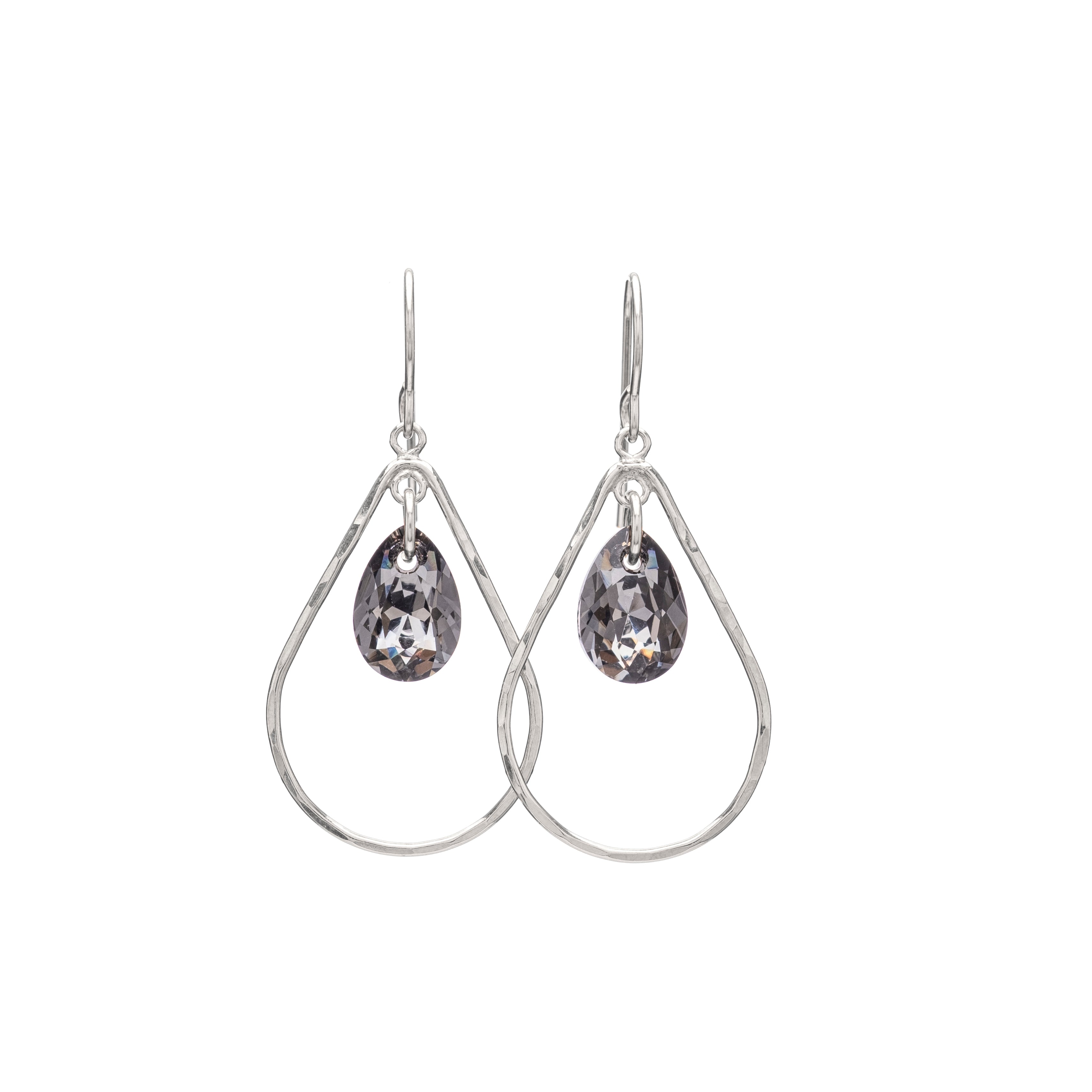 Teardrop with Crystal Drop Earring