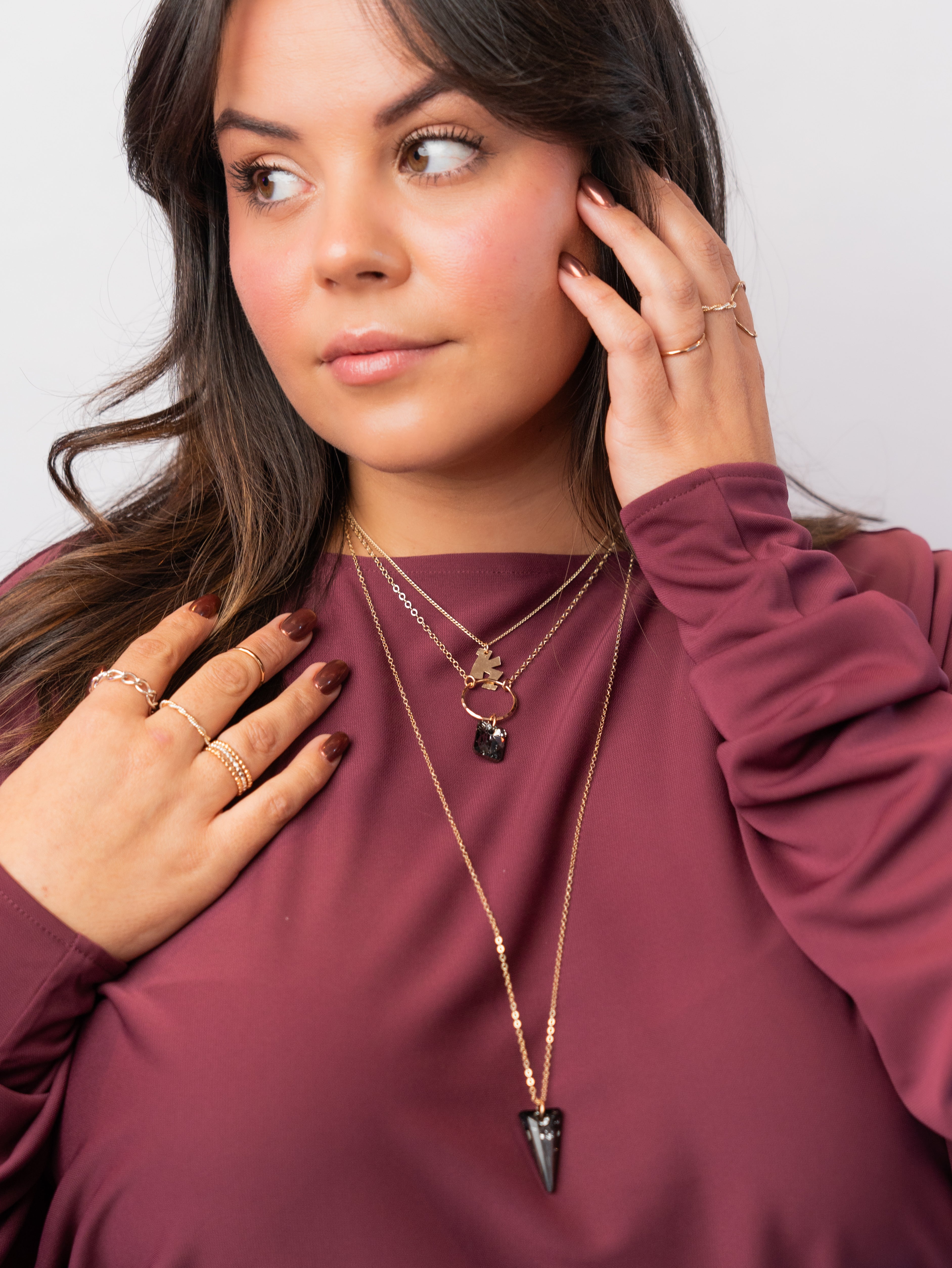 Deco Pendant Necklace