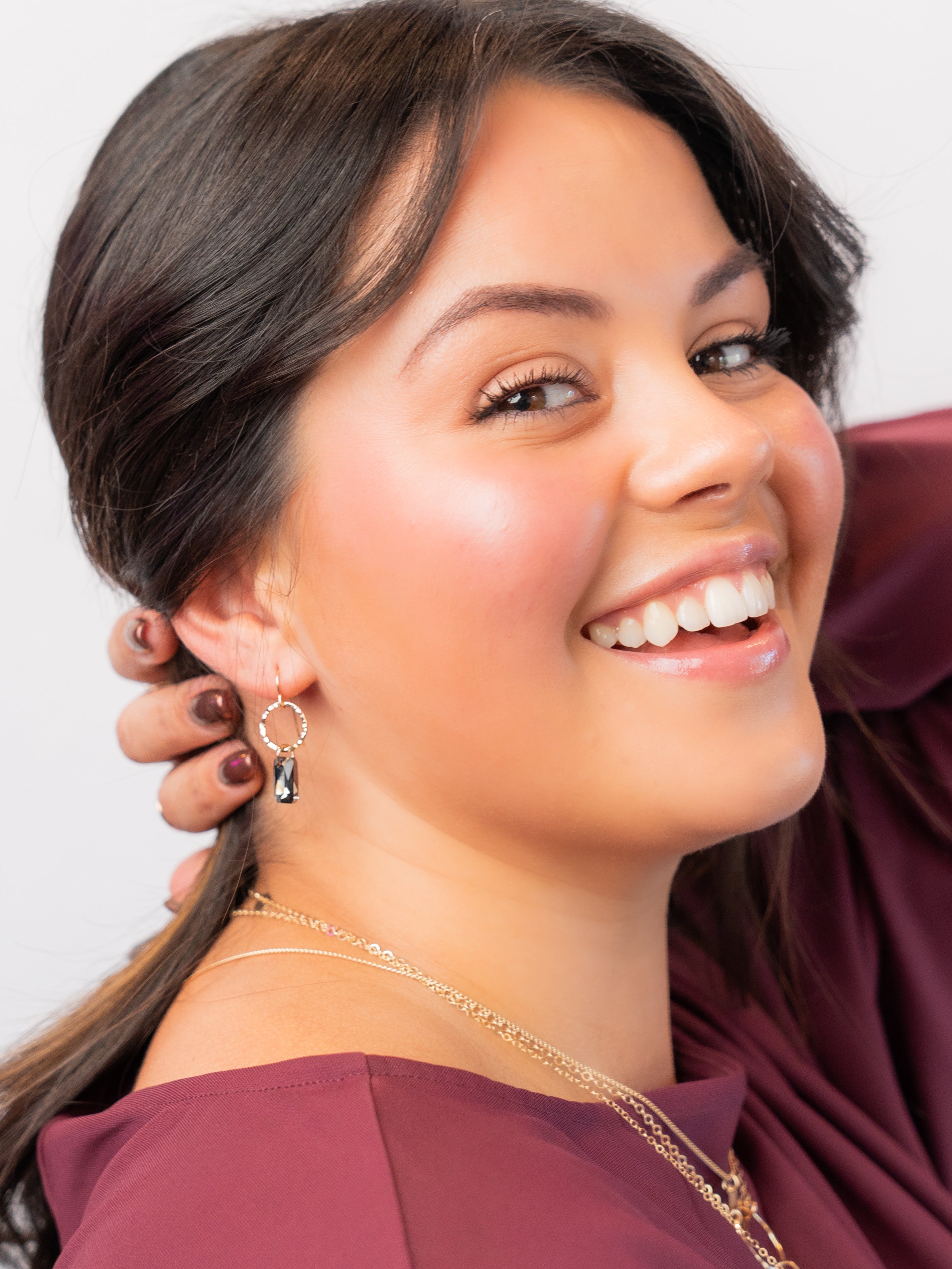 Deco Crystal Drop Earring