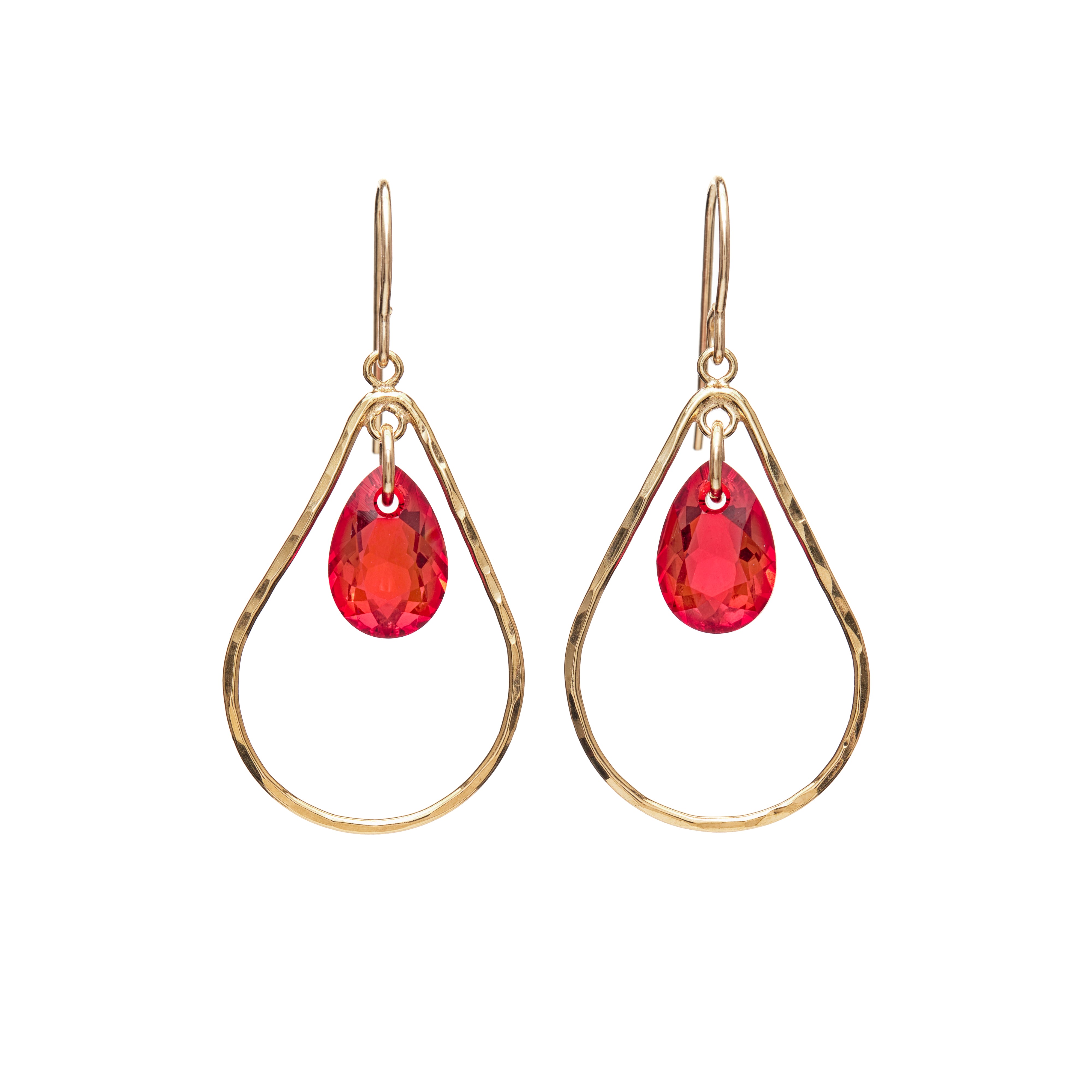 Teardrop with Crystal Drop Earring