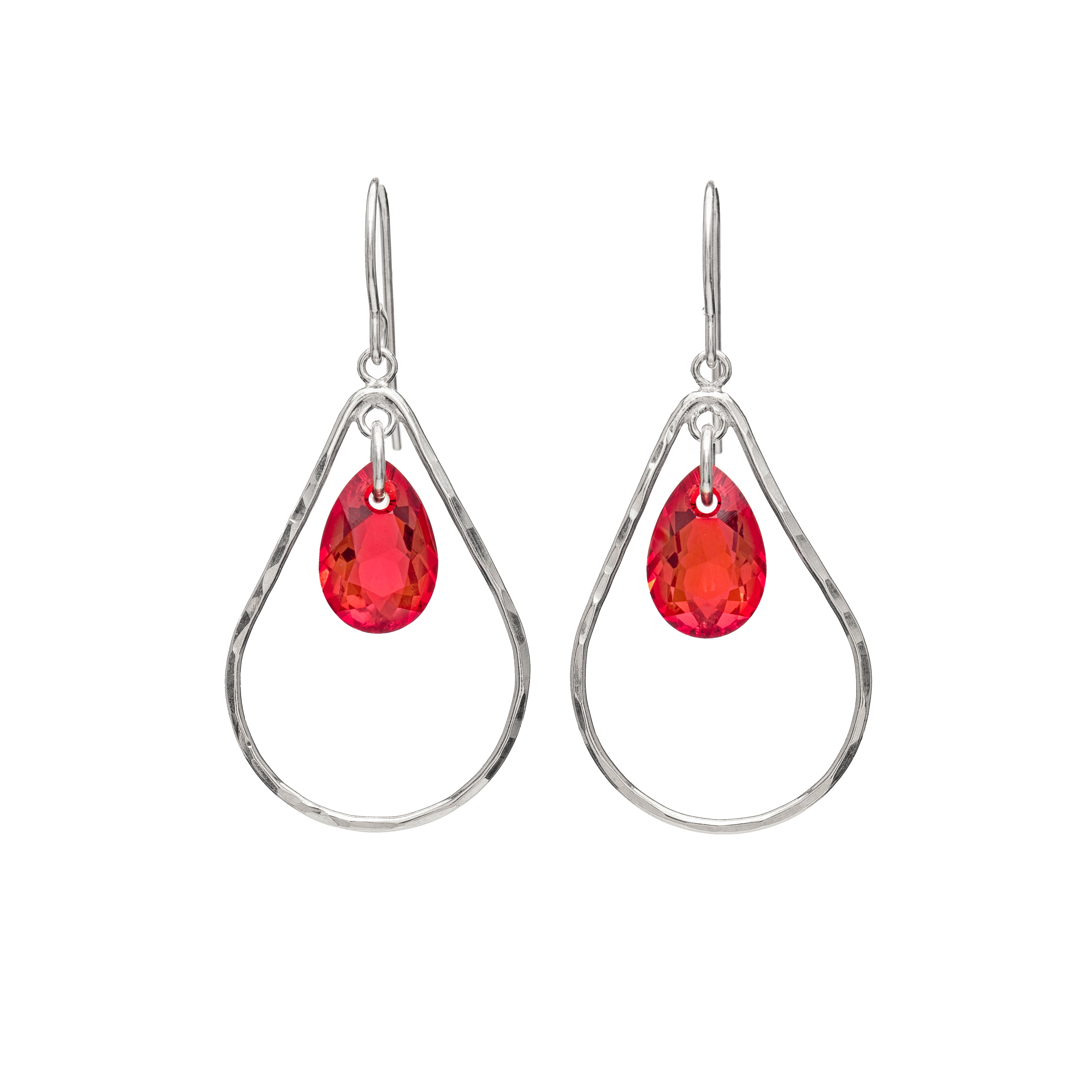 Teardrop with Crystal Drop Earring