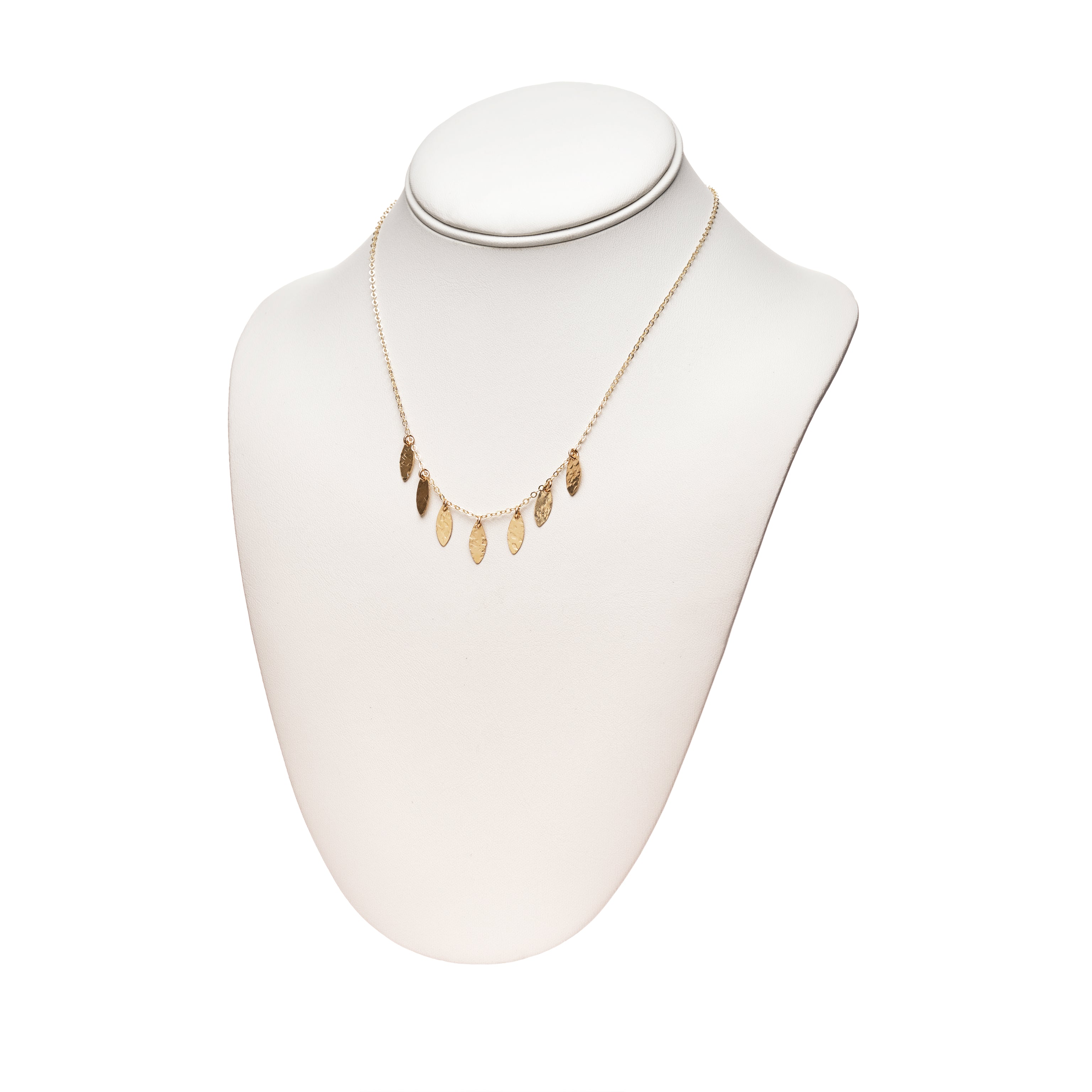 Sequin Leaves Necklace