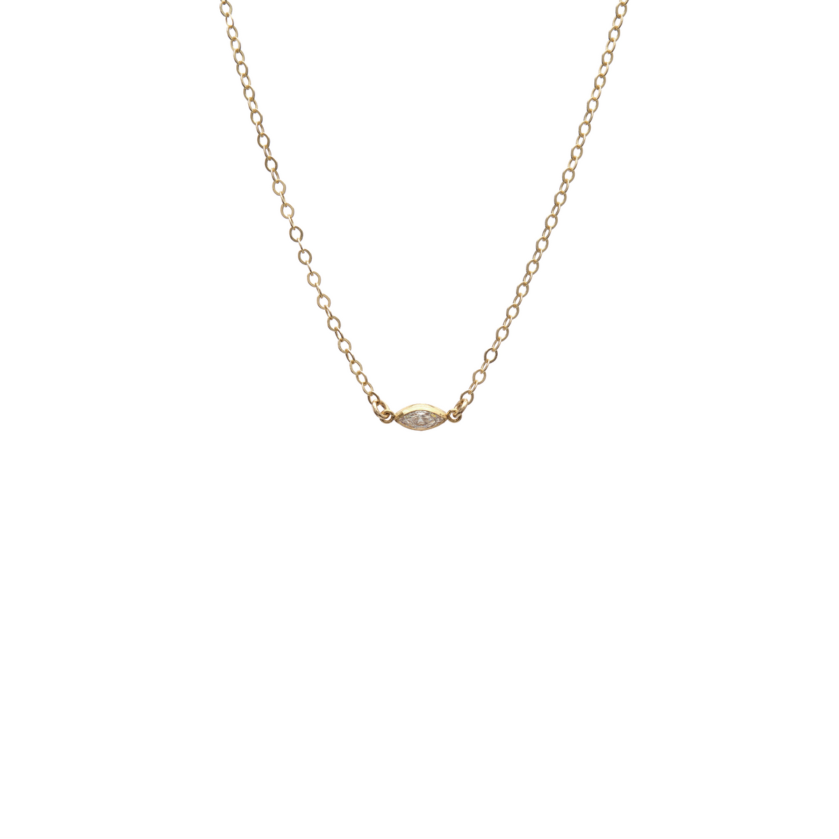 Cubic Zirconia Marquise Necklace