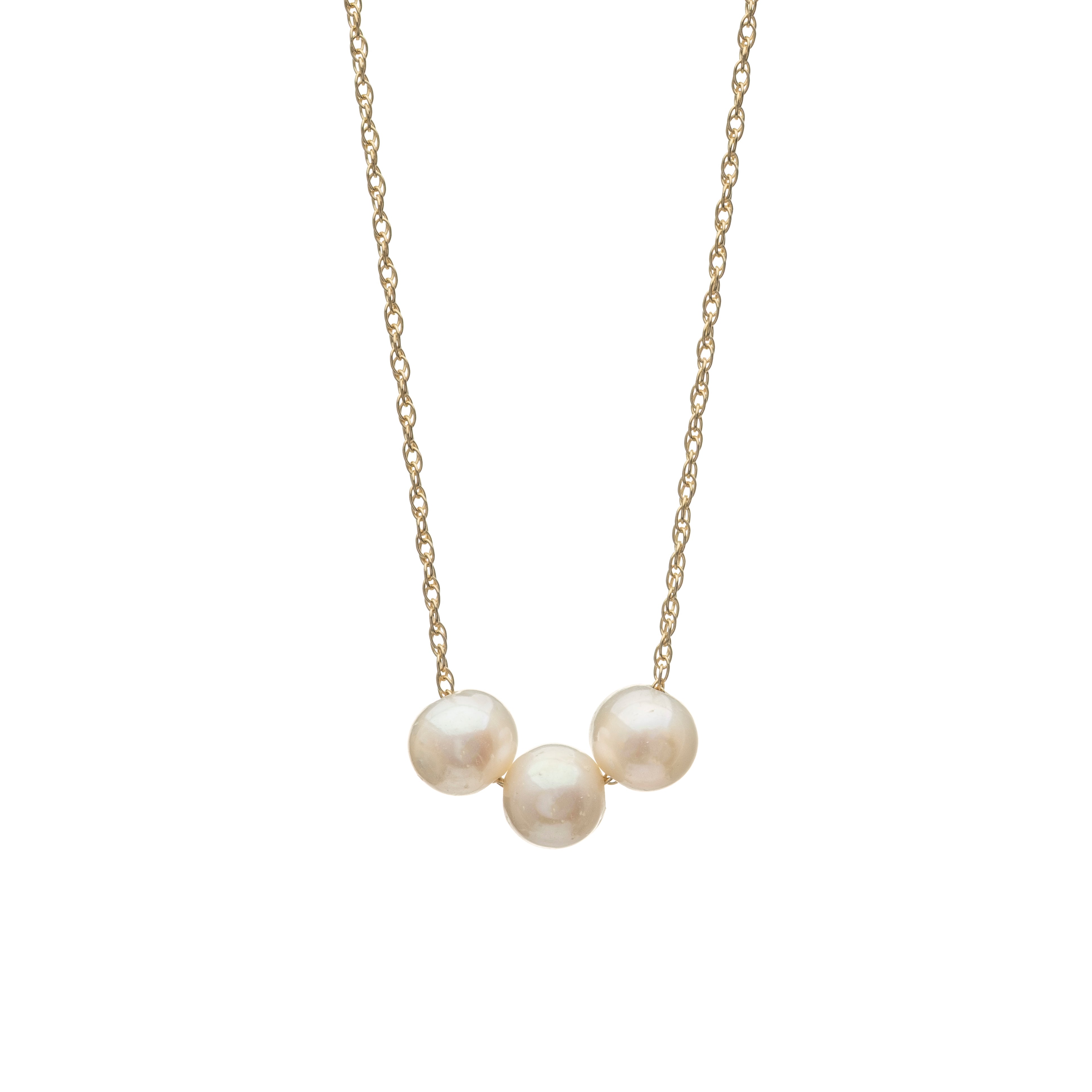 Triple Pearl Necklace
