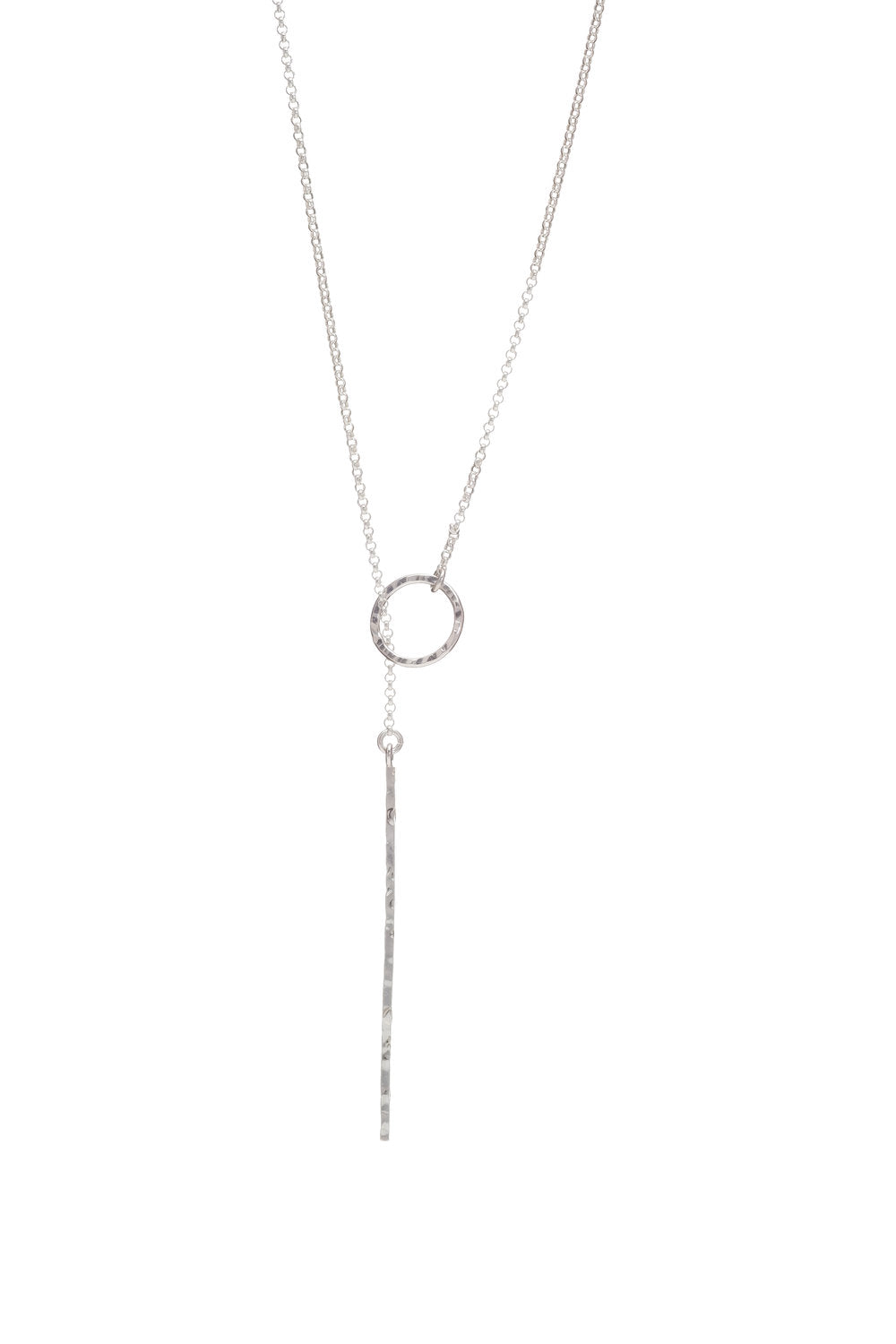 GEOMETRIC LARIAT NECKLACE