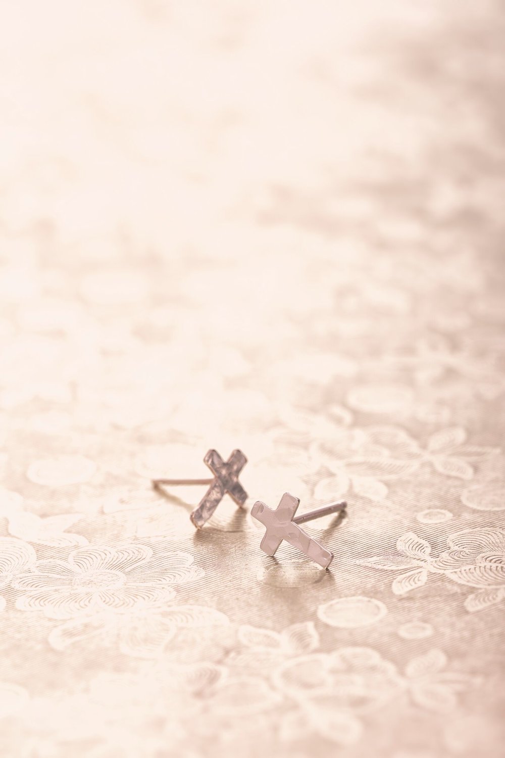 Tiny Cross Studs
