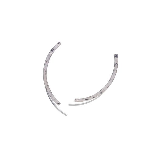 Kenda Kist hammered Sterling Silver curve climber earrings