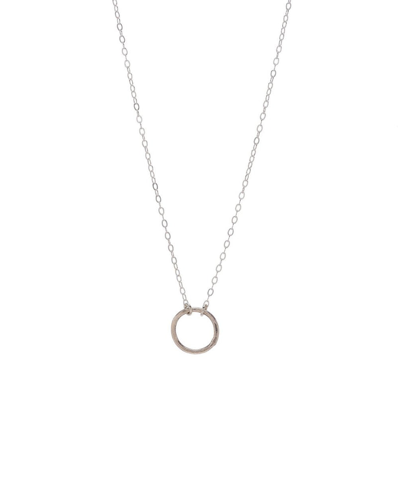 Dainty Geometric Circle Charm Necklace