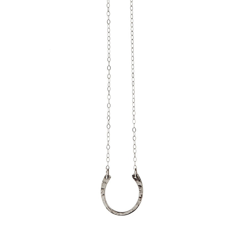 Sterling Silver Lucky Horseshoe Charm Pendant Necklace by Kenda Kist