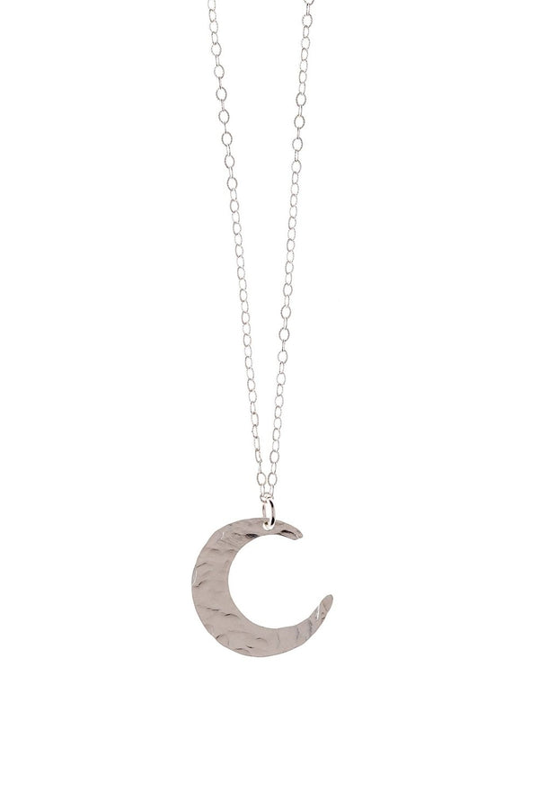 Sterling Silver Crescent Moon Pendant on a chain Necklace