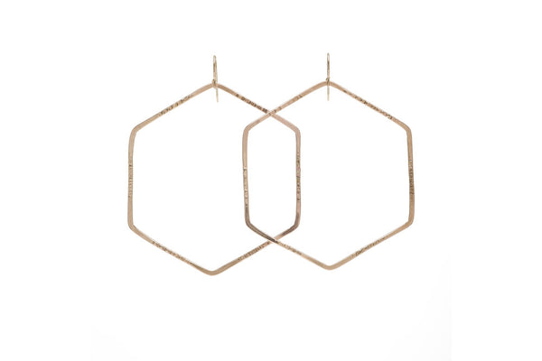 Kenda Kist Hexagon Hoops in 14k Gold Filled