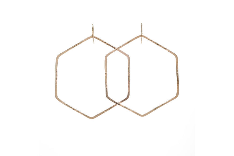 Kenda Kist Hexagon Hoops in 14k Gold Filled