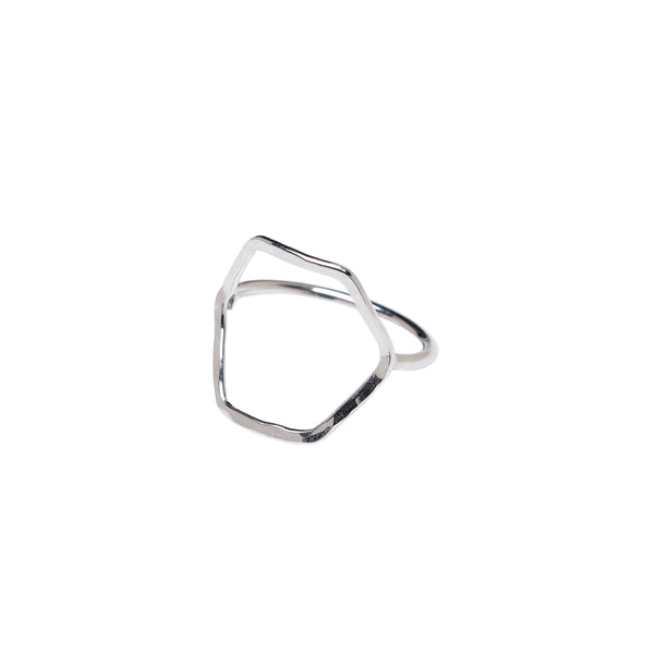 Large Hexagon Ring