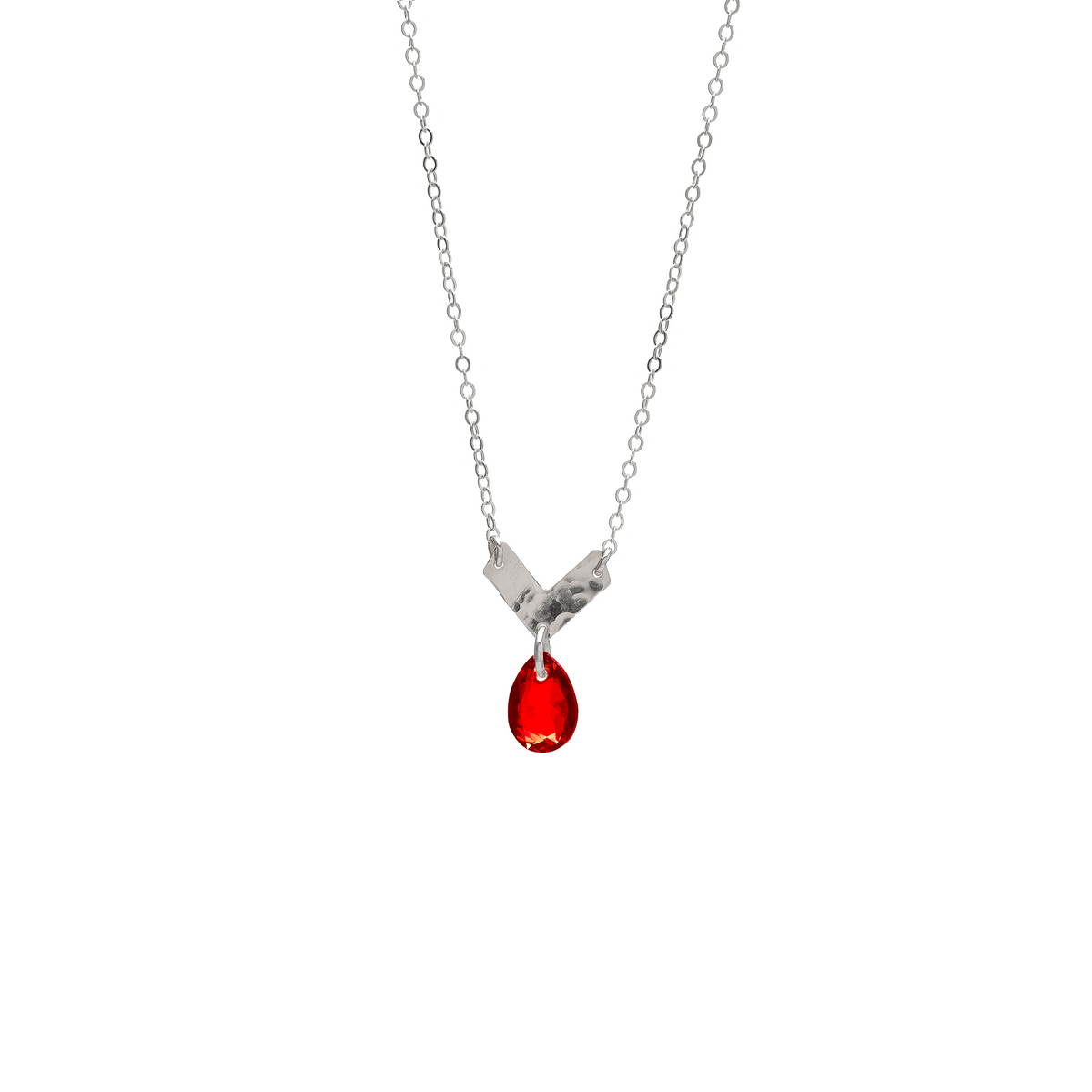 CHEVRON NECKLACE WITH AUSTRIAN CRYSTAL