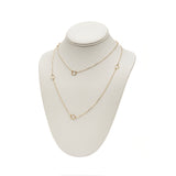 Long Square Link Necklace