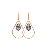 Teardrop with Crystal Drop Earring