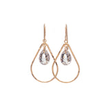 Teardrop with Crystal Drop Earring
