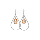 Teardrop with Crystal Drop Earring