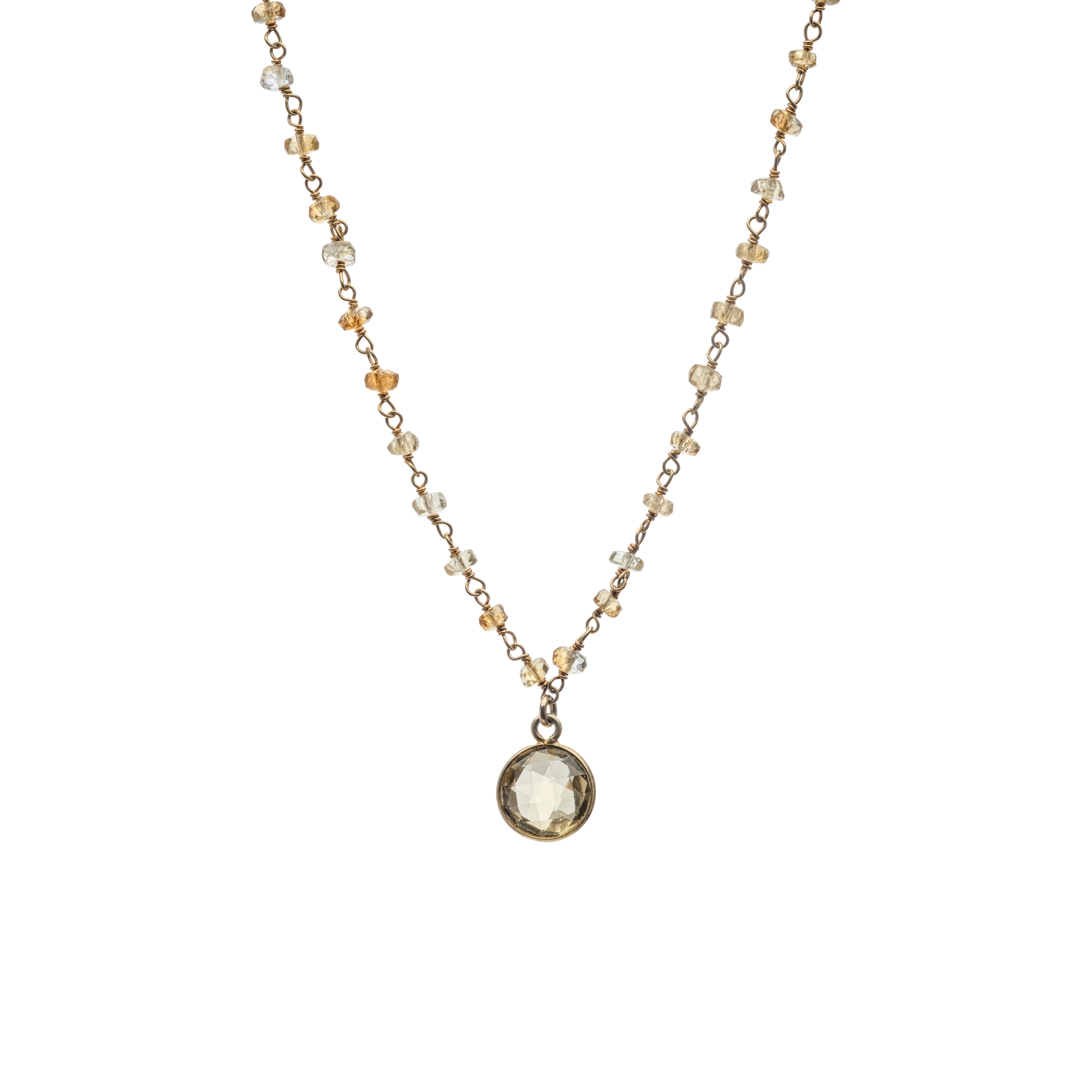 Citrine Drop Necklace