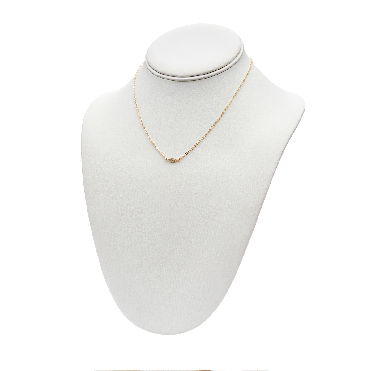 Cubic Zirconia Marquise Necklace