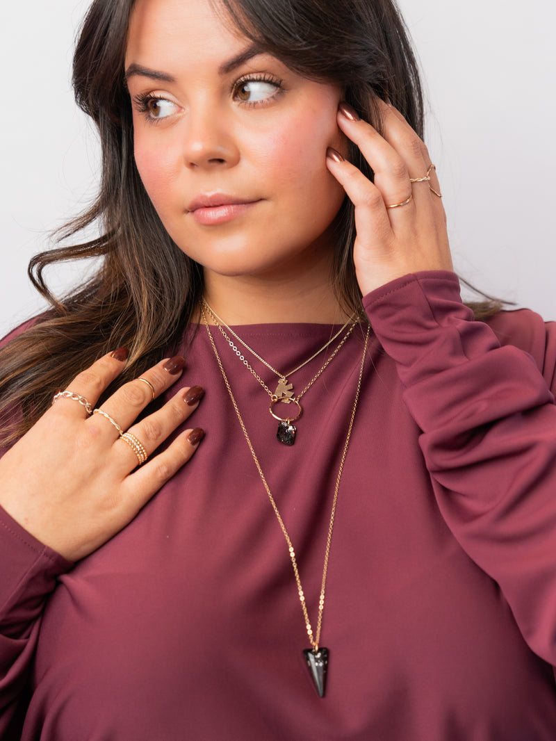 Deco Pendant Necklace