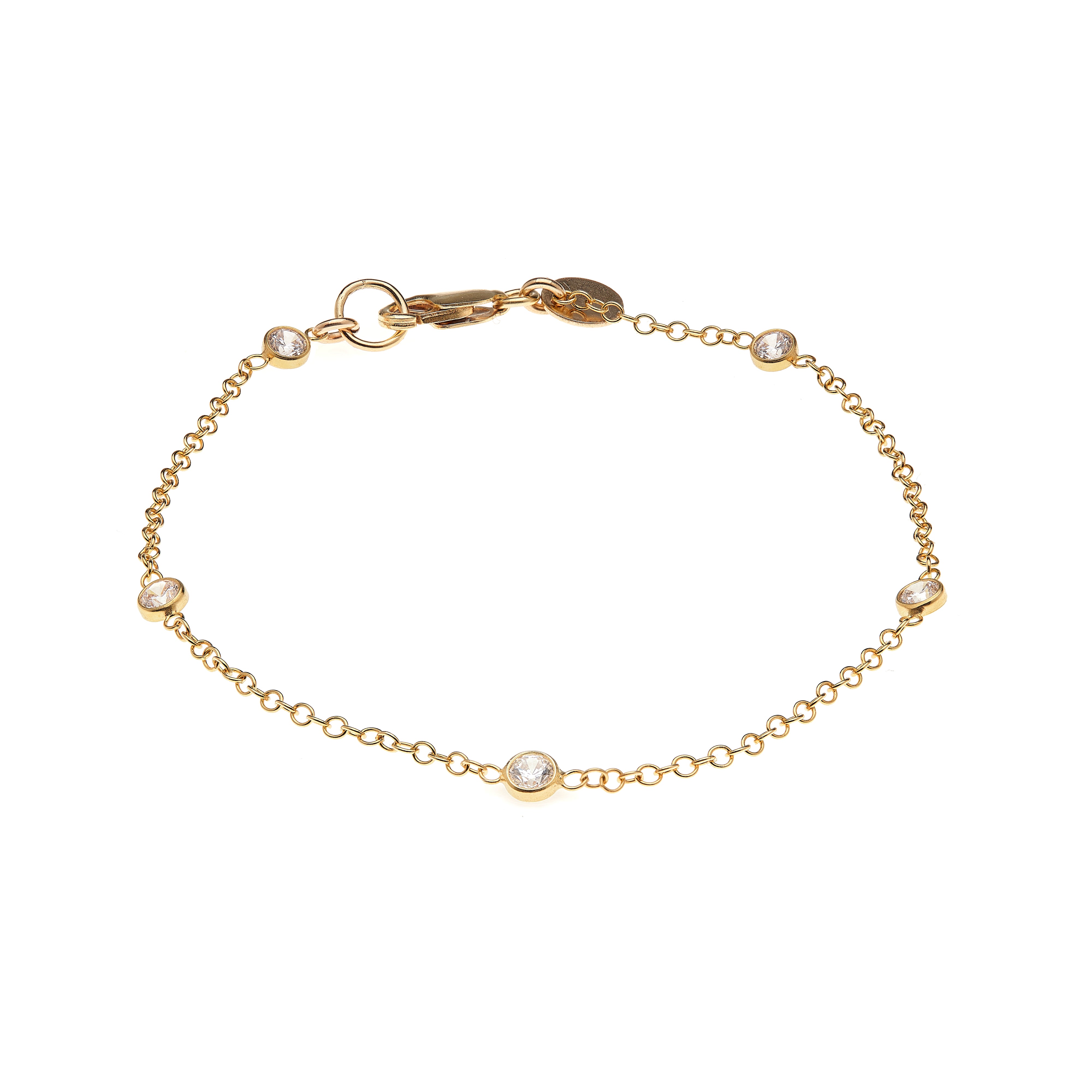 Cubic Zirconia Station Bracelet