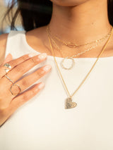 Double Twist Circle Necklace