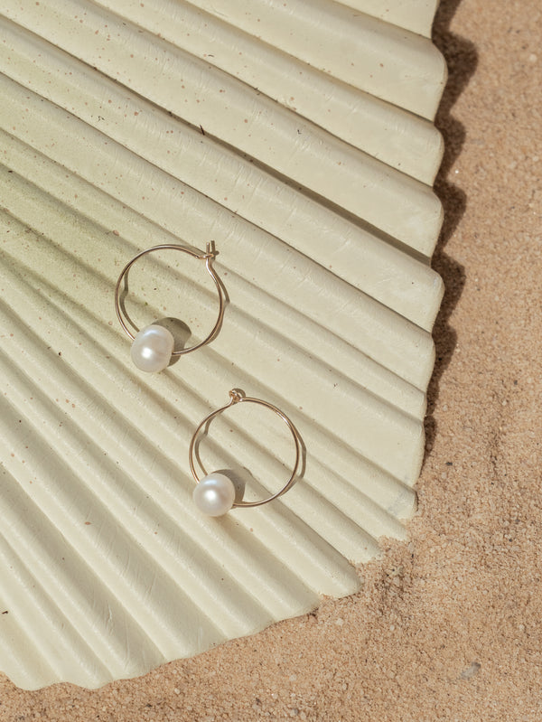 Pearl Hoops