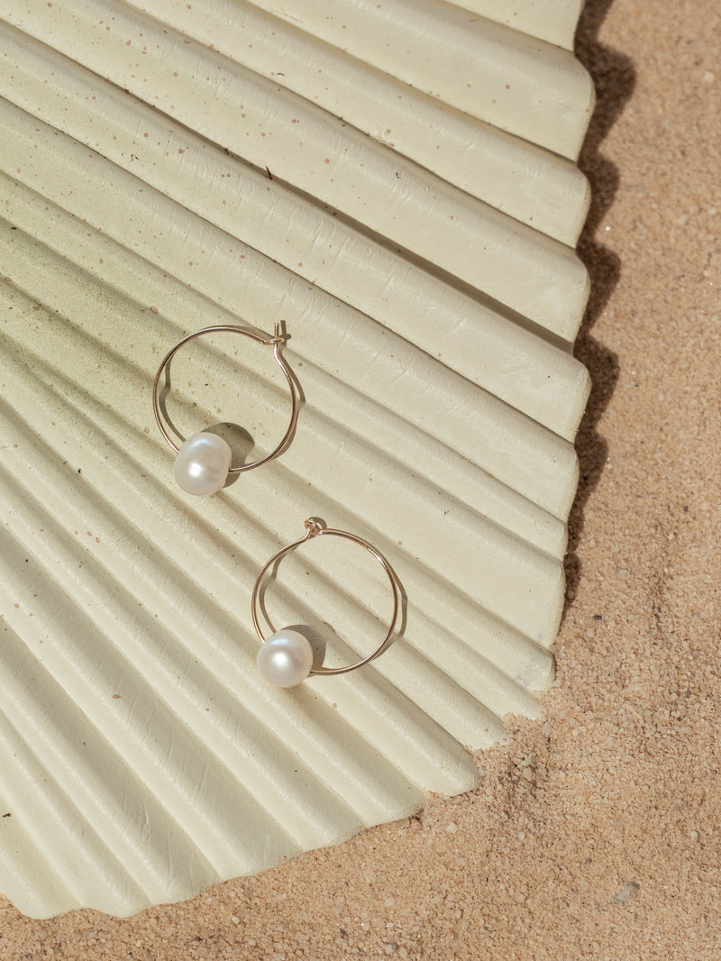 Pearl Hoops