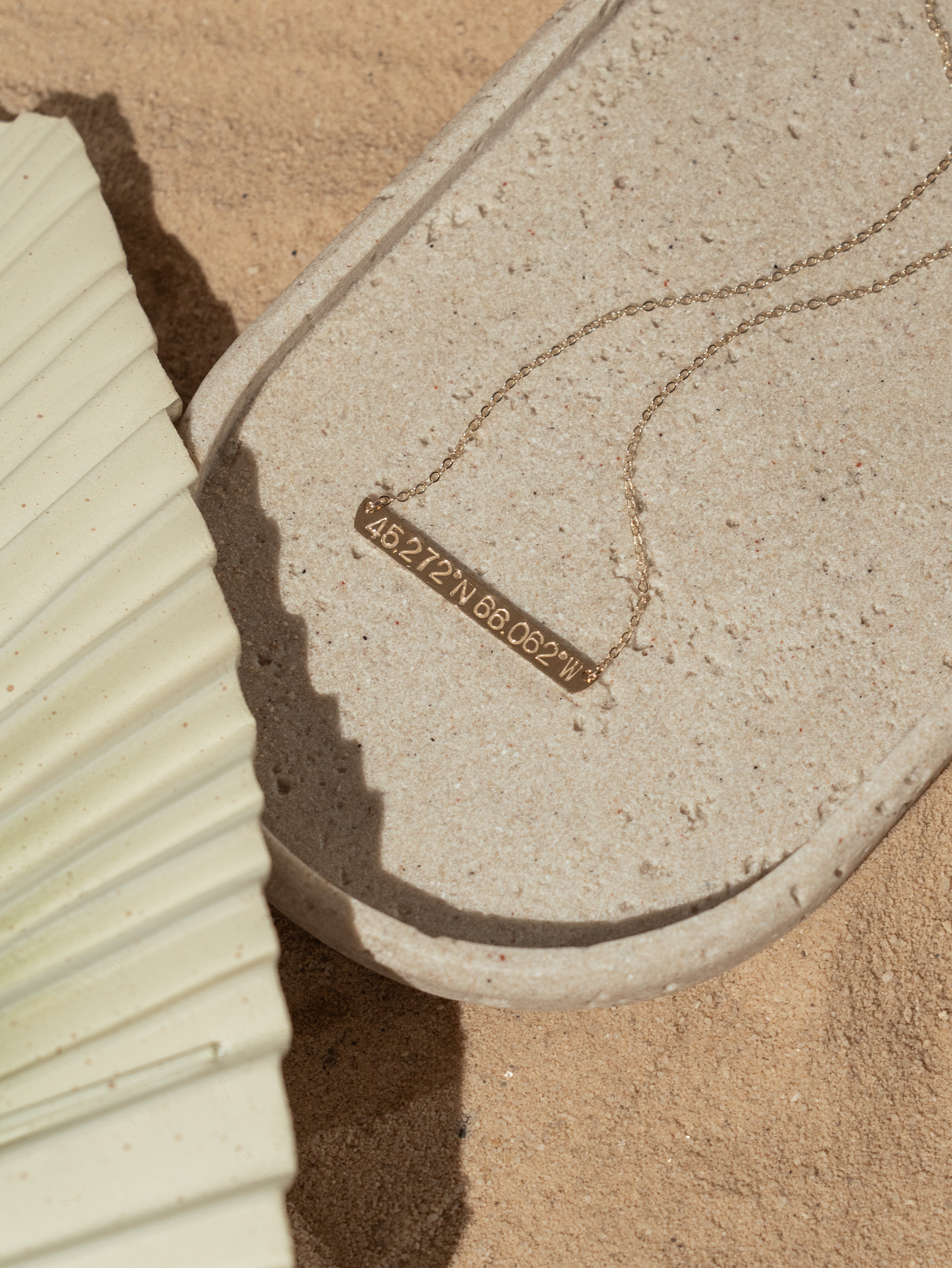 Coordinates Plate Necklace