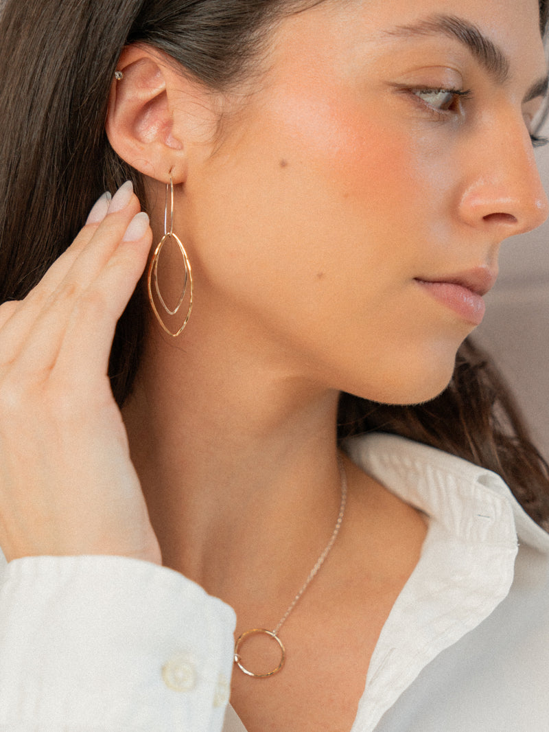 Double Marquis Earrings