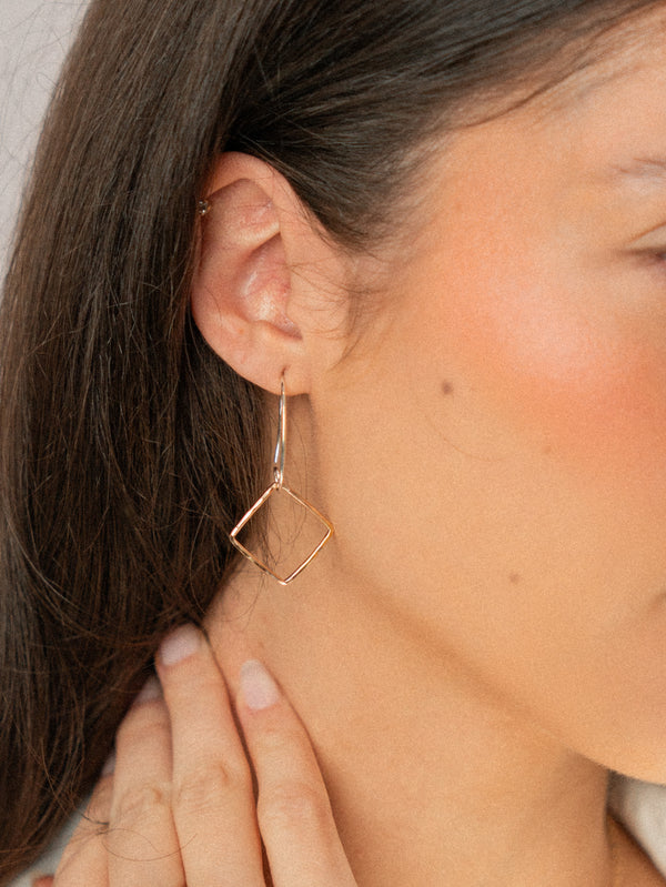 Small Square Earrings