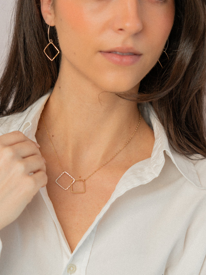 Small Square Earrings