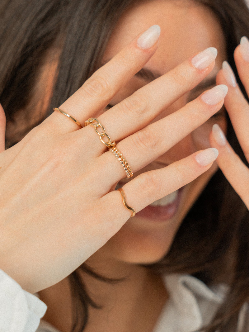 Beaded Band Ring