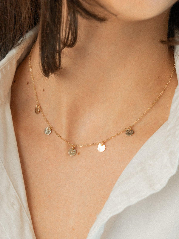 Talia Five Disc Necklace