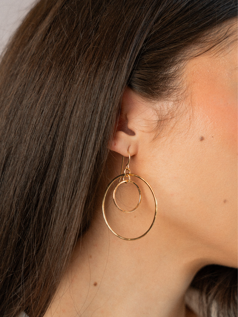 Circle with Circle Earrings
