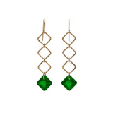 Triple Princess Diamond Drop Earrings