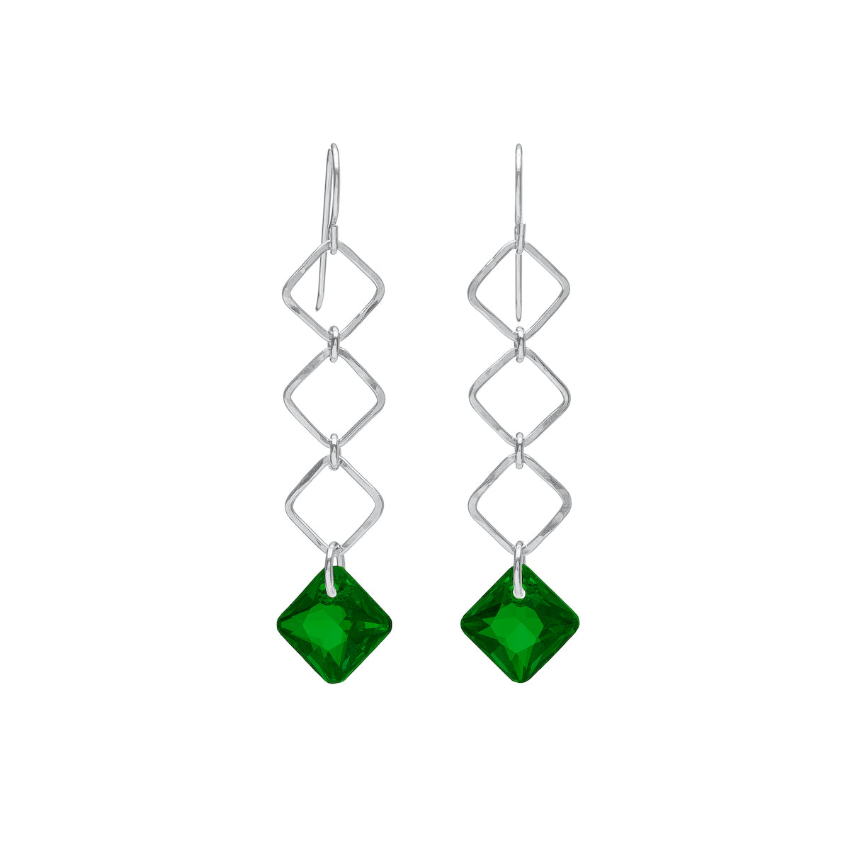 Triple Princess Diamond Drop Earrings