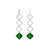 Triple Princess Diamond Drop Earrings