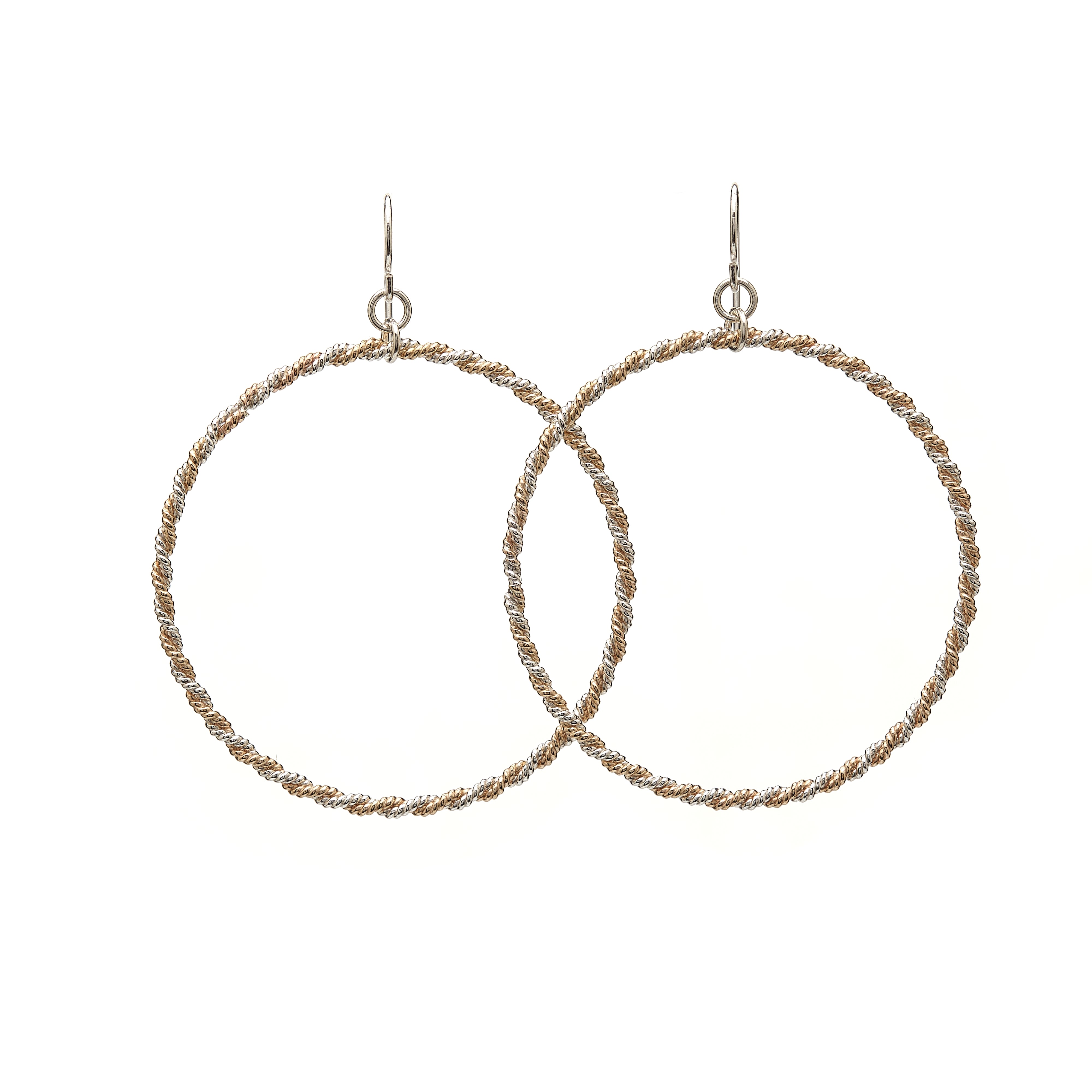 Double Twist Circle Hoops