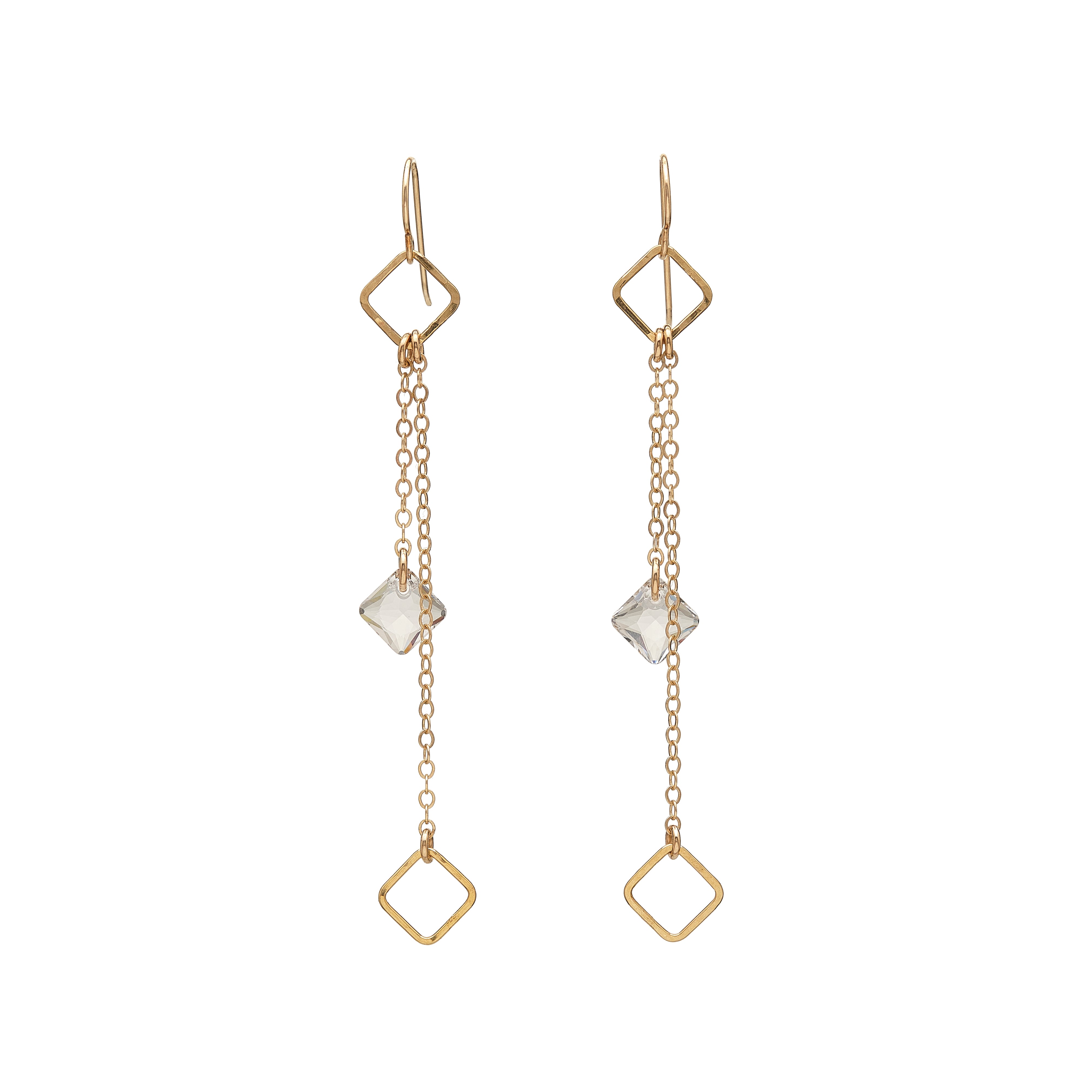 Square Chain Earrings