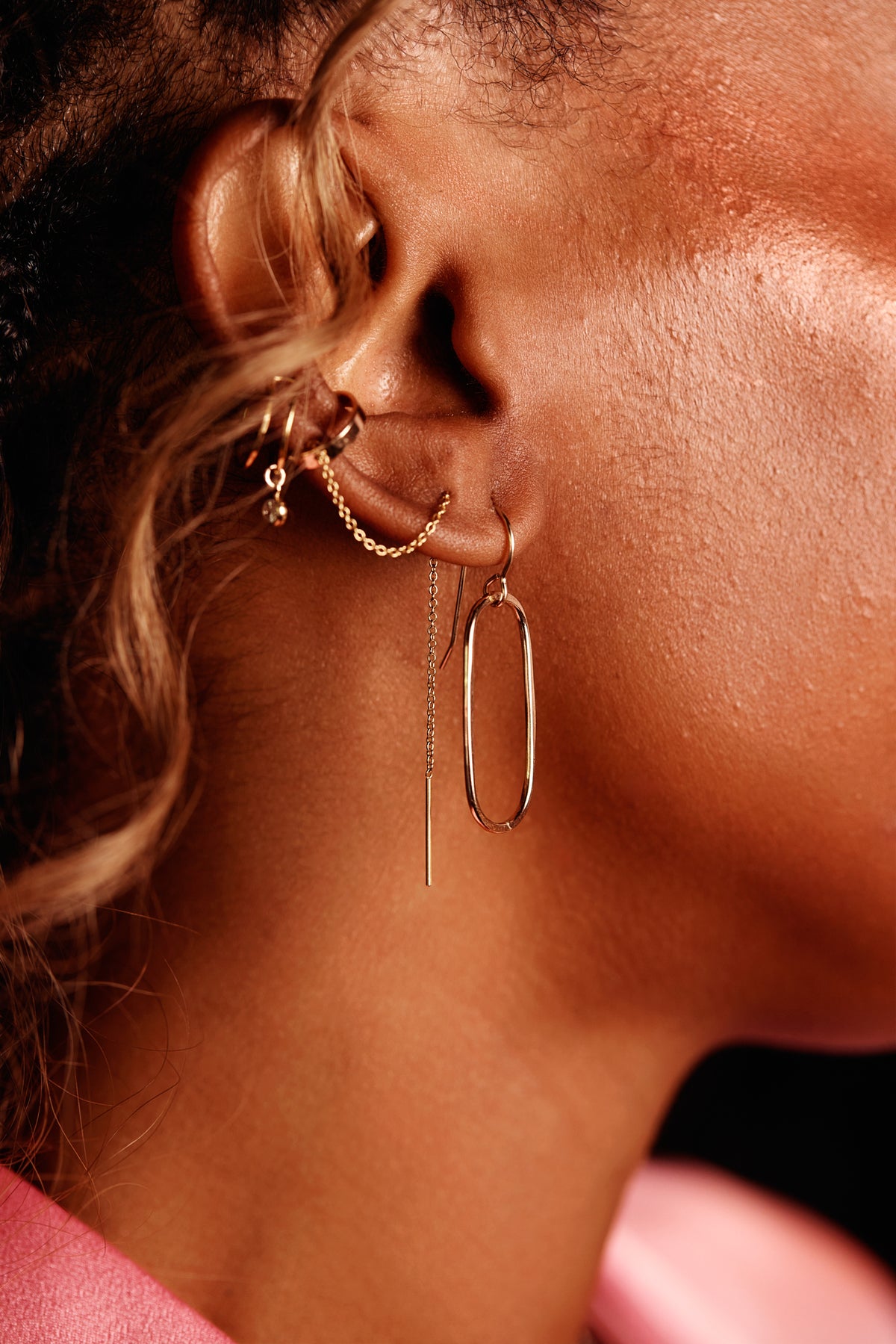 Single Link Earrings