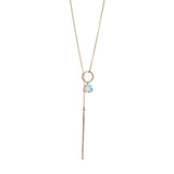 Stick Lariat with Crystal