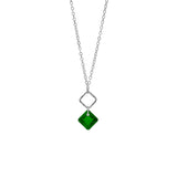 Princess Diamond Drop Necklace